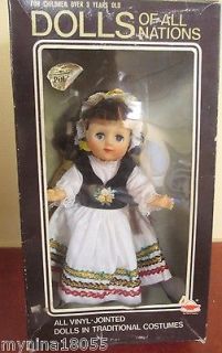 NOS Dolls Of All Nations Poland Vinyl Doll in Costume
