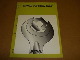 c1395] Stihl Service Manual FS500, 550 String Trimmer