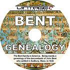 BENT Family Name {1900} Tree History Genealogy Biography   Book on CD