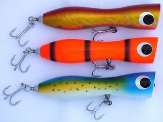 CHOMP FISHING LURES SLIM DUMBBELL 105G GT TUNA POPPERS 180MM TOUGH 