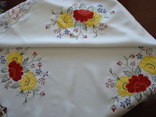   Day Red and Yellow Flowers with Openwork Embroidery ~Special Event