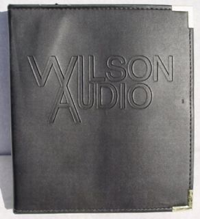 LEATHER BOUND WILSON AUDIO WATCH CENTER+SURROUND MANUAL