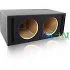   SUBWOOFER ENCLOSURE BOX for (2) 10 ROUND CAR SUB SUBWOOFERS SUBS NEW