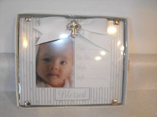 Baby CHRISTENING Clip Frame Blessed Baptism Christening Nursery Decor