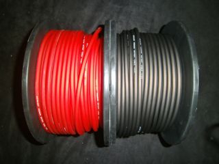 10 GAUGE AWG WIRE 50 FT 25 BLACK 25 RED CABLE POWER GROUND STRANDED 