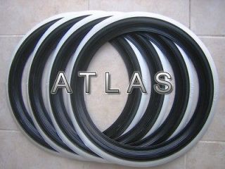 Atlas 15 Black and White PORT A WALL Tire insert Set