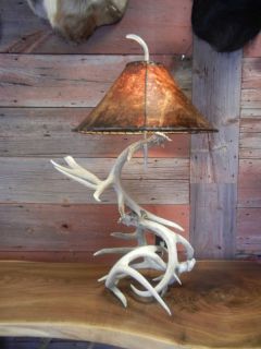 Whitetail Table Antler Table Lamp. VERY NICE