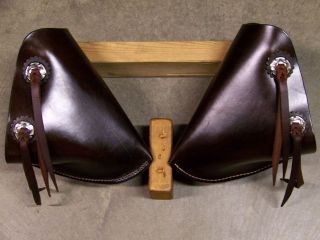 SADDLE TAPADEROS  THE BUSH RIDER  COMPLET​E w/ STIRRUPS~~ADUL​T 