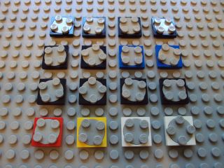 Lego ~ Mixed Lot Of 16 Small Turntables Spin Spinning Turn Table 