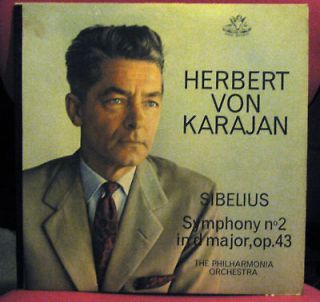 1961 Herbert Von Karajan Sibelius Symphony N2 D Major