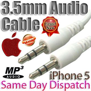 5mm Audio AUX Car Jack MP4 TV DVD PC Speaker Cable Lead 0.5M 1M 1.5M 