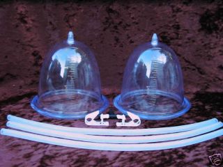 Natural Breast Enlargement Vacuum Domes   Med B to C Domes w/ T Hose 