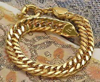 Heavy 9k gold filled mens bracelet,B210
