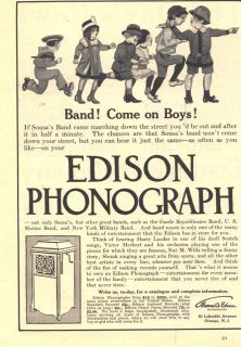 1912 ad i edison phonograph sousas band