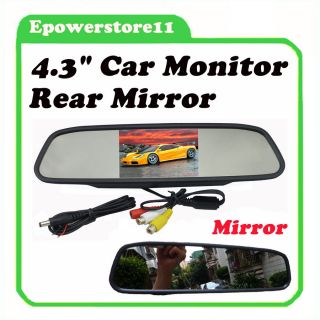 TFT LCD CAR Rear view Mirror/Monitor LCD Color Screen Reversing 
