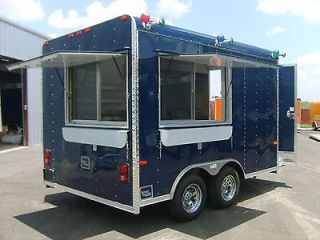   NEW BLUE 8.5 X 12 CONCESSION TRAILER, CATERING, BBQ FISH, CONCESSIONS