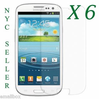 6x Clear Screen Protector Guard for Samsung Galaxy SIII S3 i9300 T999 