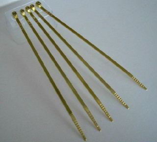 Show Gold Chrome 6 Cable Zip Ties for Handle Bar Brake Hose Line 
