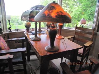 BEAUTIFUL TABLE LAMP MODEL SHOWN IN 1914 HANDEL LAMP COMPANY 