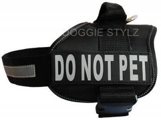   Nylon Dog Harness DO NOT PET Velcro Patch Assistance Vest Working