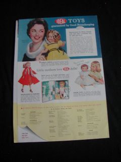 1958 ideal print ad shirley temple doll roy rogers toys 3 page