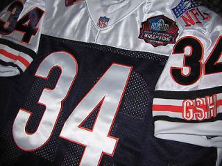Chicago Bears #34 Walter Payton Throwback HOF Patch sewn Jersey 54 