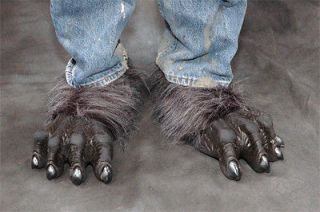 Gray Werewolf Killer Wolf Monster Feet Adult Shoe x Latex Halloween 