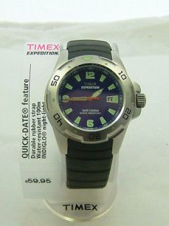 New Timex Expedition Mens Casual 100M Diver with Rubber Strap