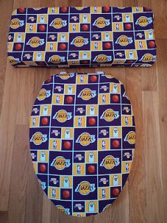  Angeles LAKERS. Basketball Toilet Seat & Tank Lid Cover Set