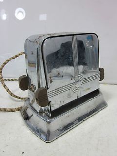 Vintage Tel a matic Chrome Toaster by Knapp Monarch (WORKS)