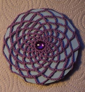 piece Handmade Crochet Hair Snood Bun/Ballet Dancing Cover, Lavender