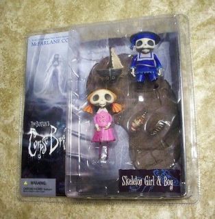   Toys Series 1 SKELETON GIRL & BOY figure Tim Burtons Corpse Bride NEW