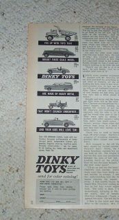1961   Dinky Toys dump truck jeep rolls royce rambler bentley car 