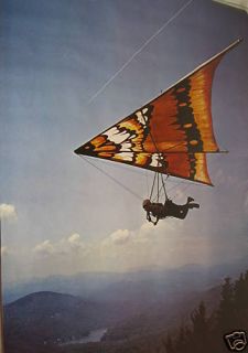 Hang Glider Hang Gliding Poster Vintage Scandecor 1978
