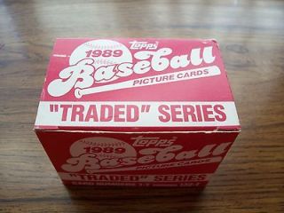 1989 Topps Update Complete 132 Card Set Griffey Sanders Vizquel