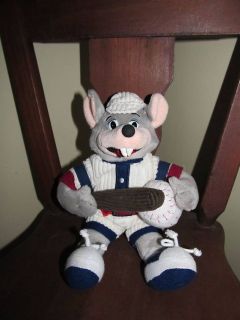   Edition CHUCK E CHEESE Plush Mouse in Baseball Uniform 10 Tall Toy