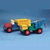 PLAN TO BUILD TOY WOODEN CRANE AND DUMP TRUCK