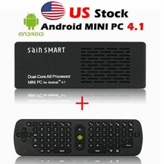    Core Android 4.1 Mini PC A9 1GB DDR3 8G ROM + RC12 Touchpad Keyboard