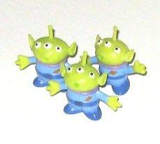 Green Aliens Toy Story Lot of 5 Oooh Ahhh Guys Alien Claw Machine Toys 