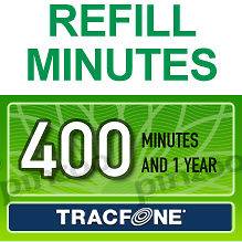   TRACFONE Minutes 1 year Top Up REFILL CARD • Add Airtime to Tracfone