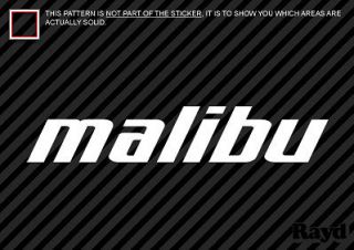 2x) Malibu Boats Sticker Die Cut Decal Self Adhesive Vinyl