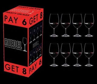   Magnum Red Wine Glass Set of 6 plus 2 BONUS GLASSES, 8 IN TOTAL