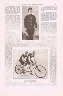 1897 Loyal Motor Tricycle King Of Spain Clark Battersby