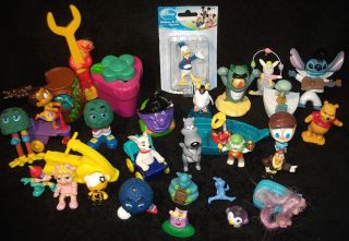 Big Lot of Toy Characters   Pooh, Disney, Rugrats, SpongeBob, Muppets 