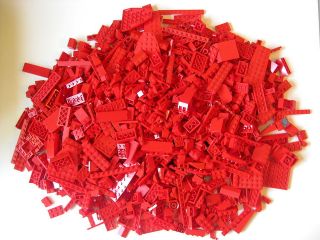 LEGO Bulk lot RED 1 LB SPECIALTY 300 400 pieces per lb