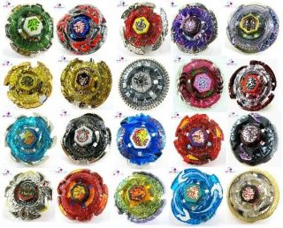 Beyblades 4D System Single Metal Fusion Top & Double Spin Launcher Lot 