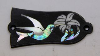 Truss Rod Cover with Humming Bird Inlay White Gibson