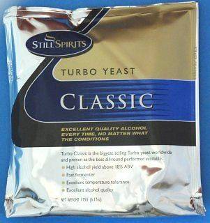 Package of Still Spirits Turbo Yeast 18% alcohol