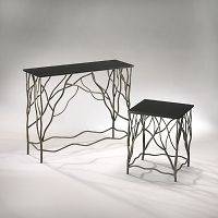   Iron and Granite SideTable Appalchian Twig by Cyan Design *Brand New