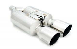MEGAN M RS 4 Stainless Dual TWin Tips Exhaust Muffler 2.25 inlet